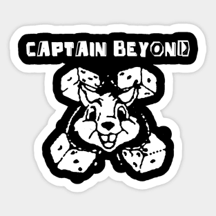 captain rabbit dice Sticker